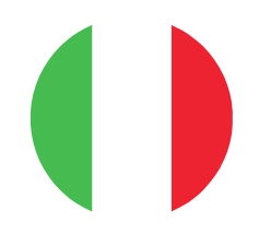 italian round flag