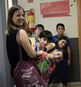 Julia and kids  